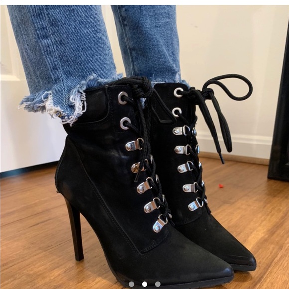 STEVE MADDEN LACE UP STILLETTOS - Picture 2 of 3